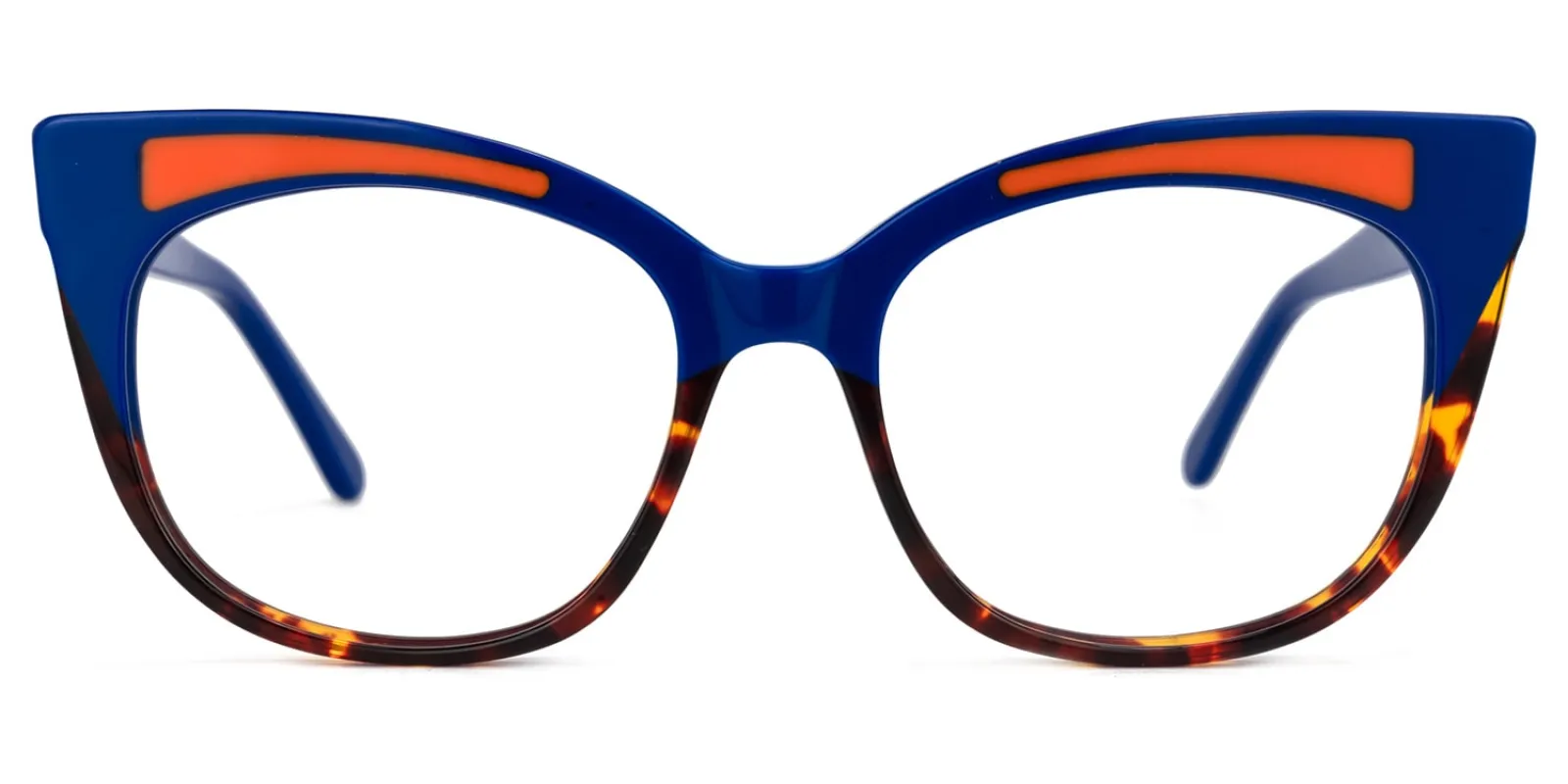 Edythe - Cat Eye Blue/Tortoise Eyeglasses sold by Vooglam