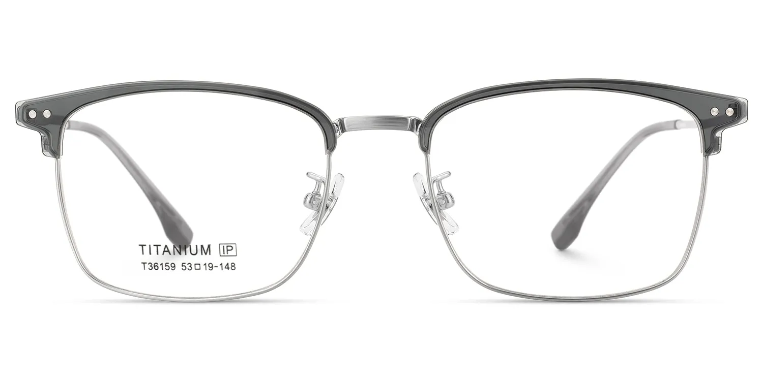 Dial - Browline Grey Eyeglasses sold by Vooglam product image thumbnail 2