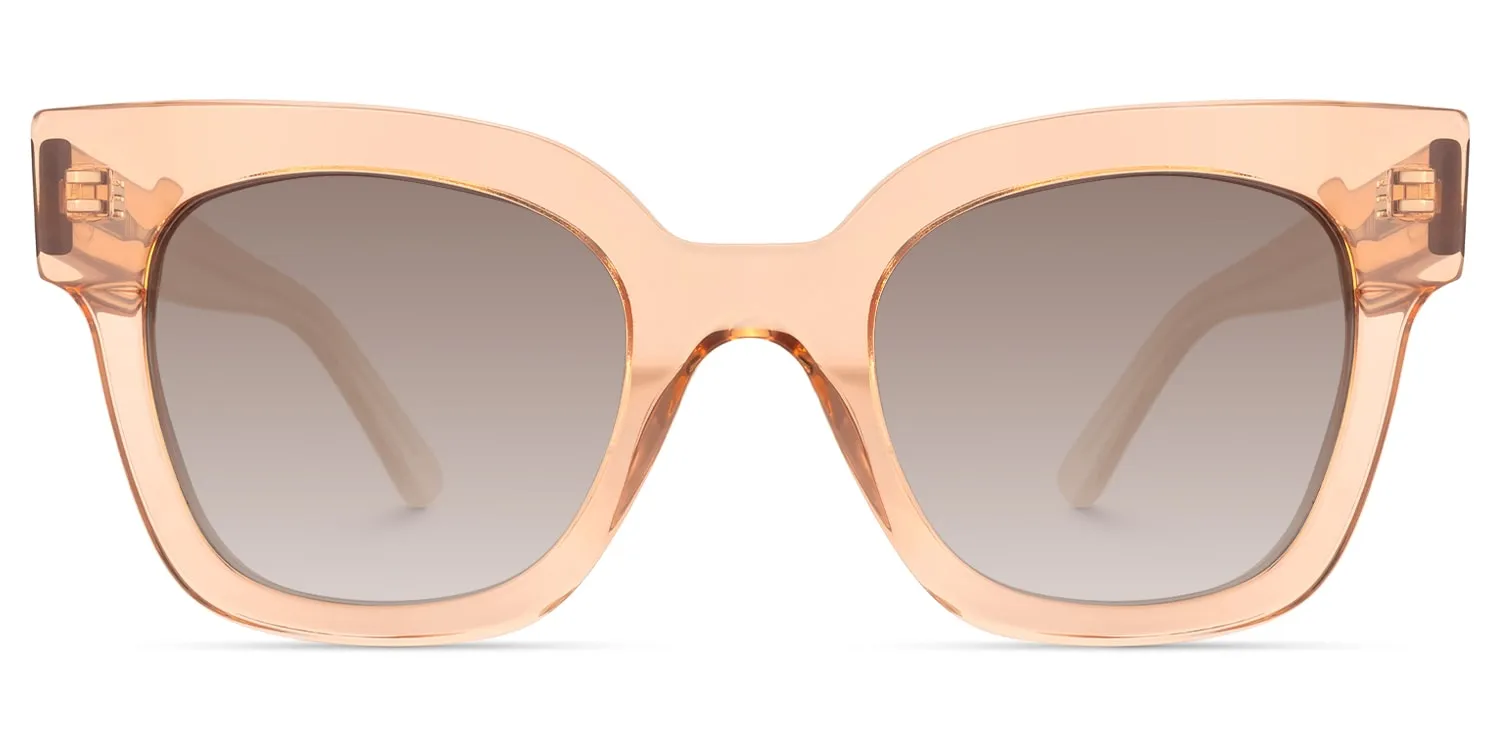 Vanguard - Square Champagne Sunglasses sold by Vooglam