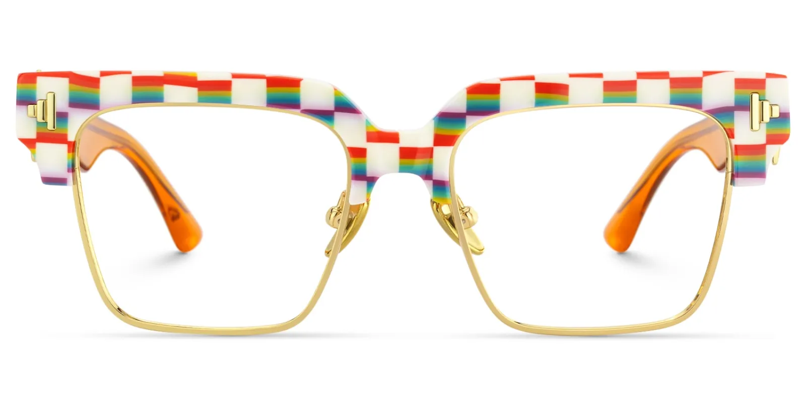 Nathifa - Browline Multicolor Eyeglasses sold by Vooglam