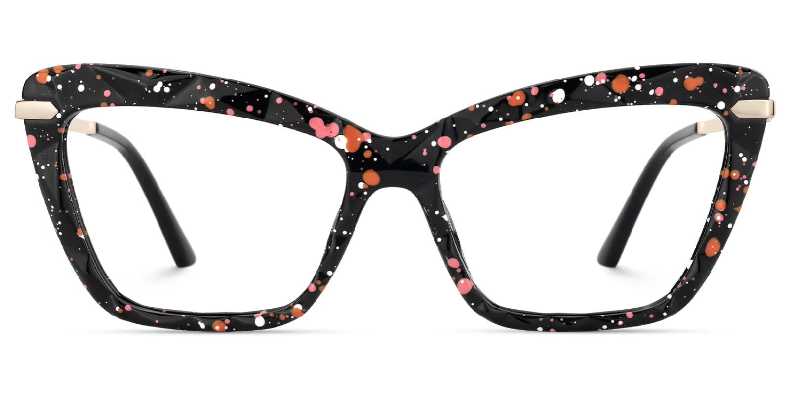 Annie - Rectangle Black Eyeglasses sold by Vooglam