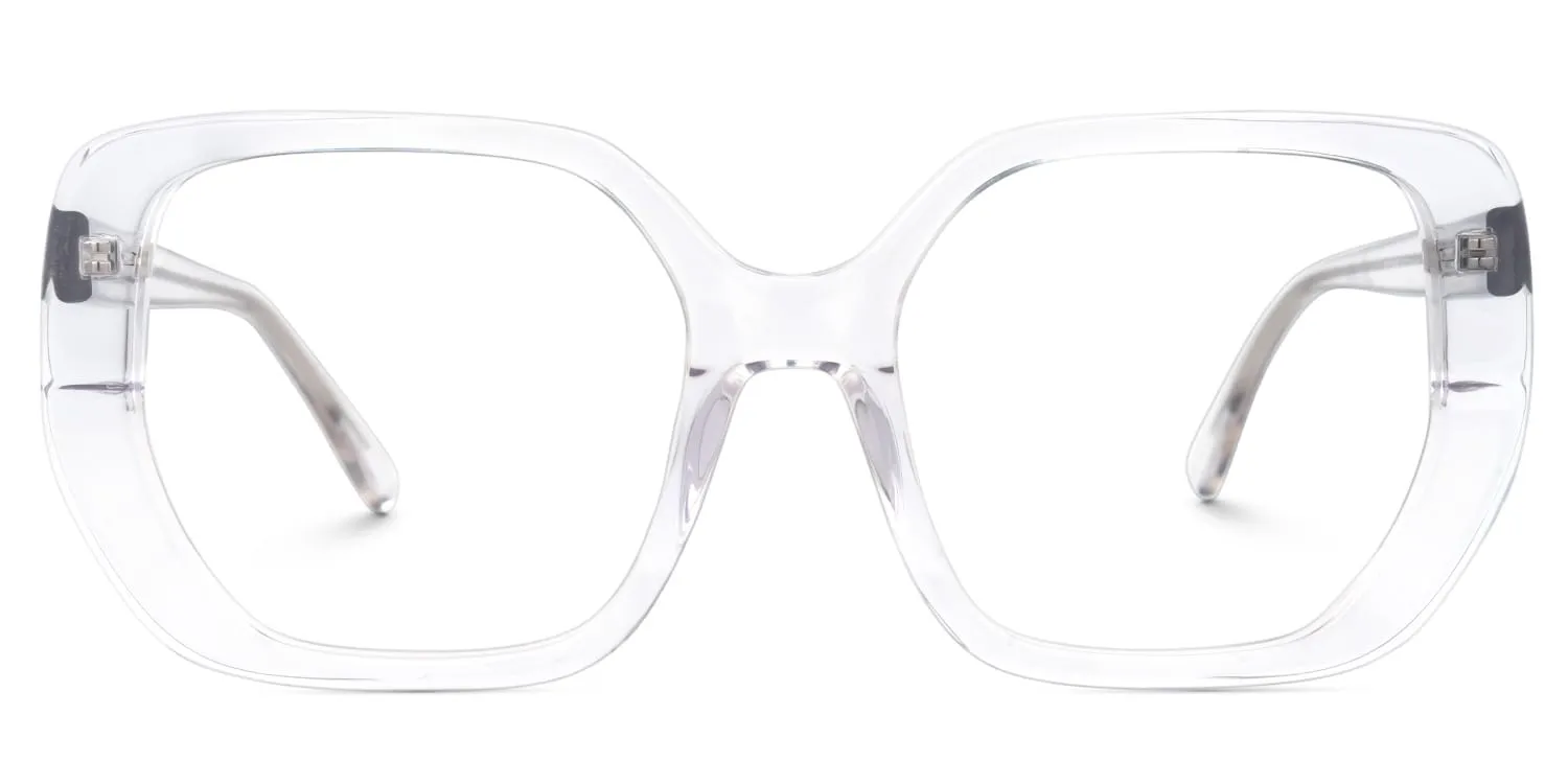 Elani - Square Crystal Eyeglasses sold by Vooglam
