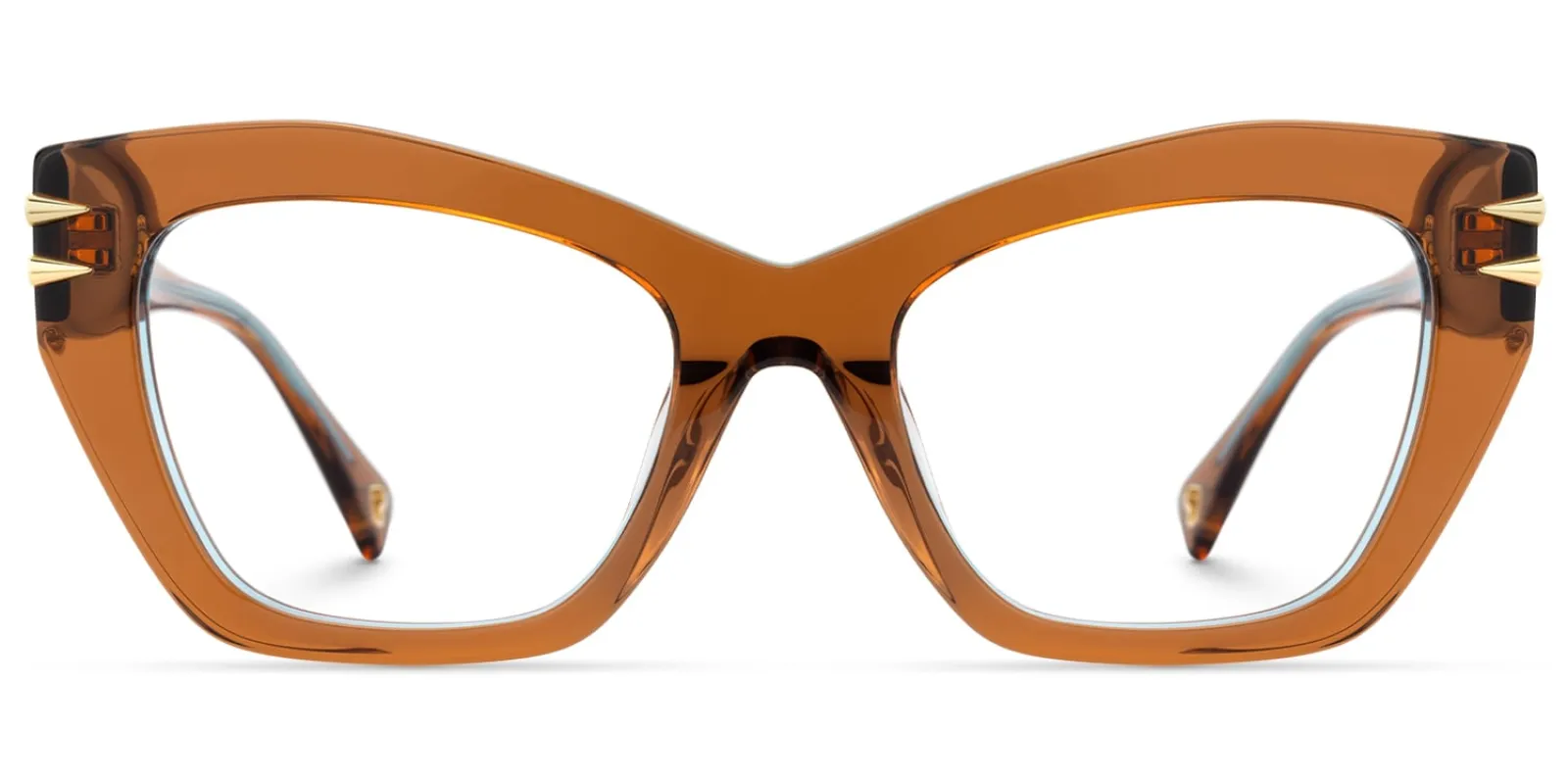 Manon - Cat Eye Brown Eyeglasses made by Vooglam