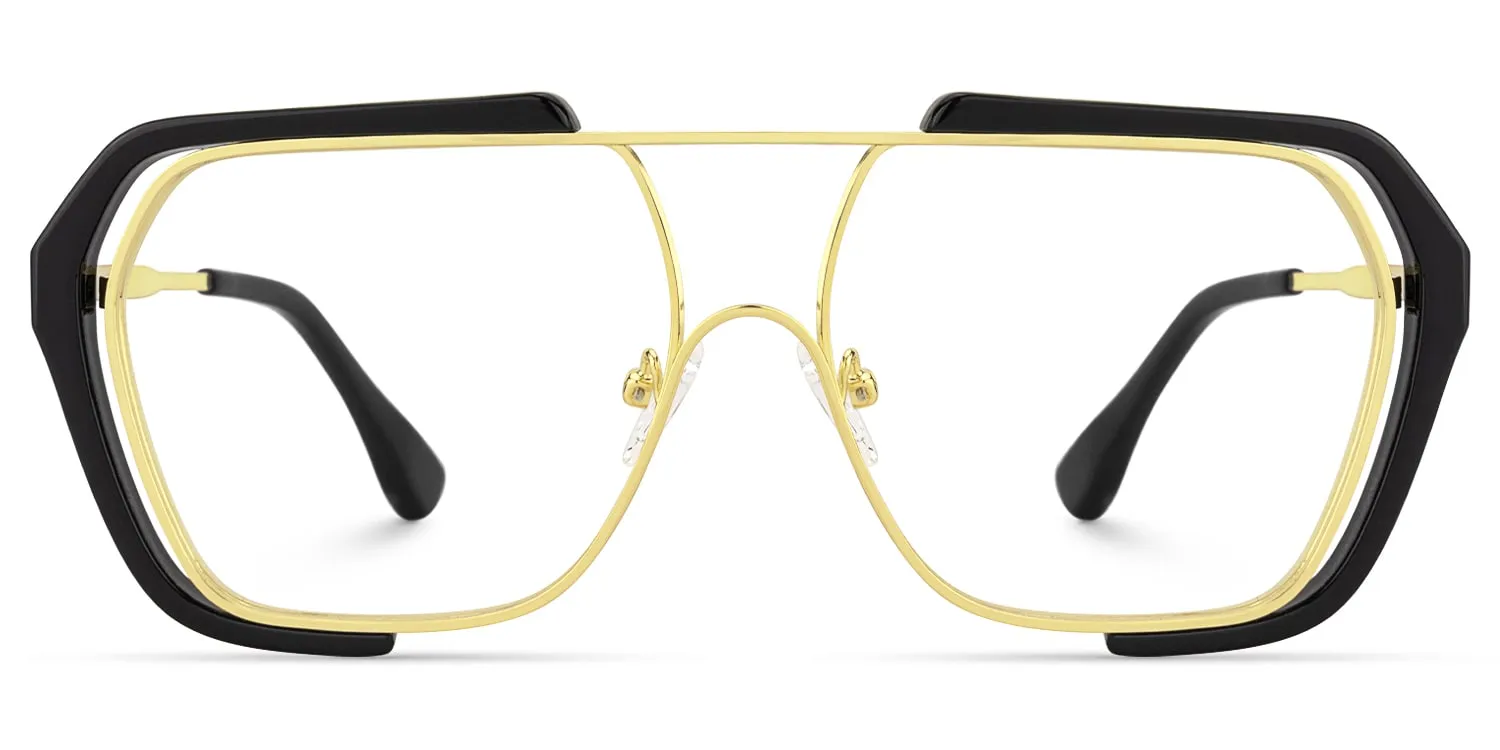 Porsha - Aviator Black Eyeglasses sold by Vooglam product image thumbnail 2