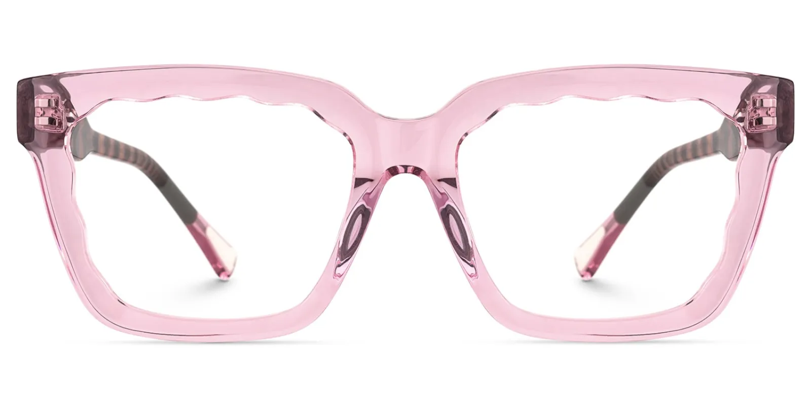 Verve - Rectangle Pink Eyeglasses sold by Vooglam