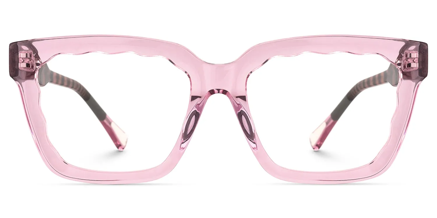 Verve - Rectangle Pink Eyeglasses sold by Vooglam product image thumbnail 2
