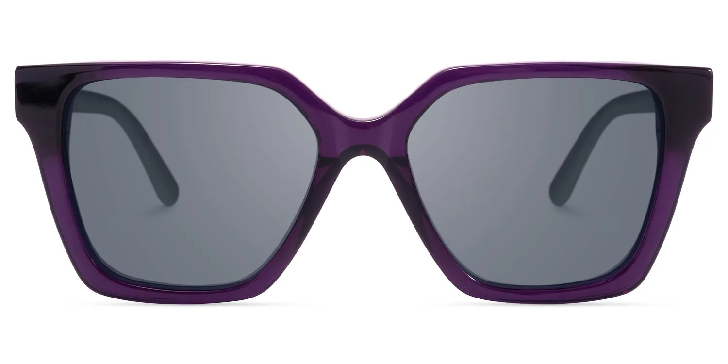 Eclipse - Square Purple Sunglasses sold by Vooglam product image thumbnail 2