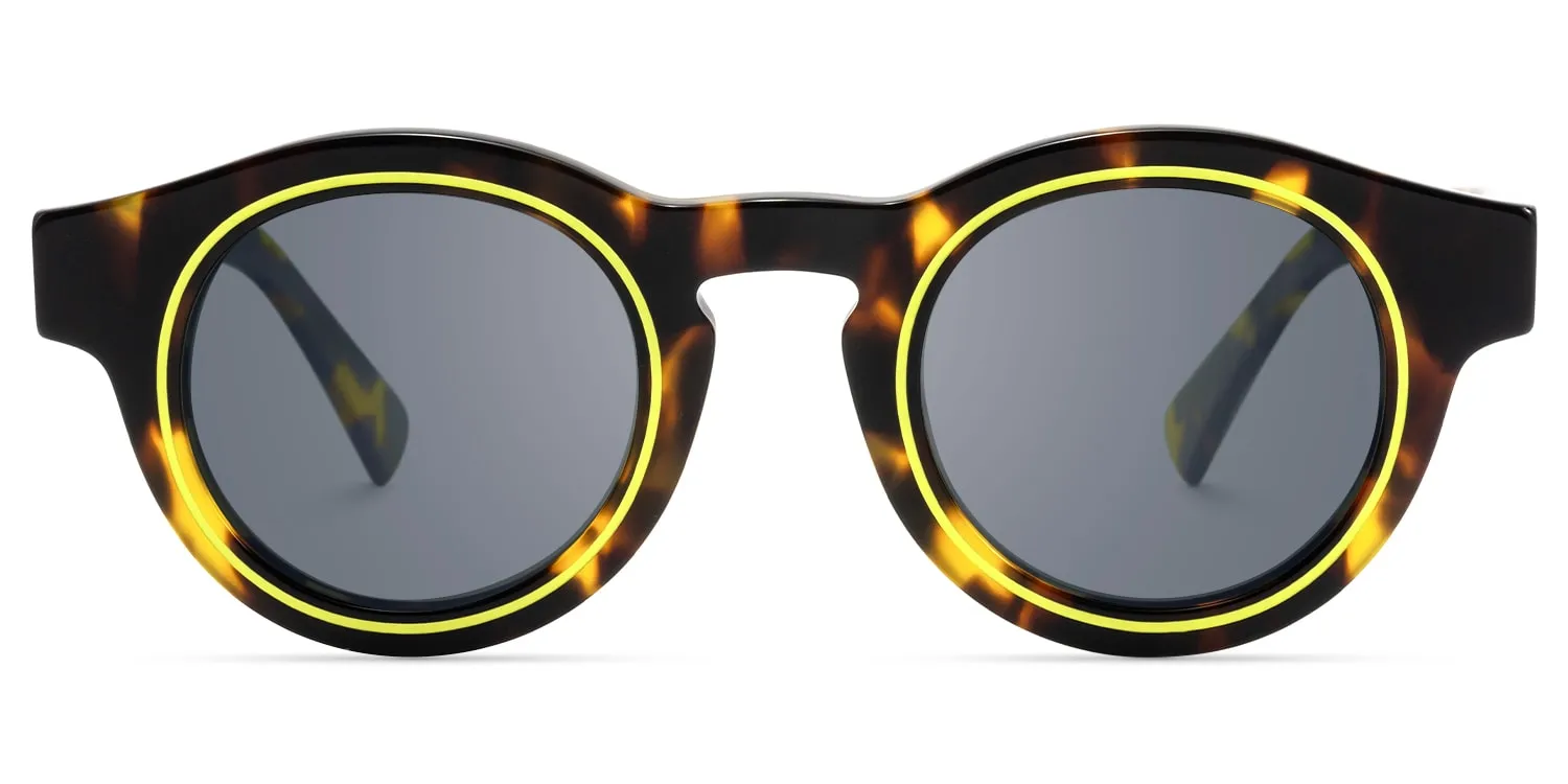 Pulse - Round Tortoise Sunglasses sold by Vooglam product image thumbnail 2