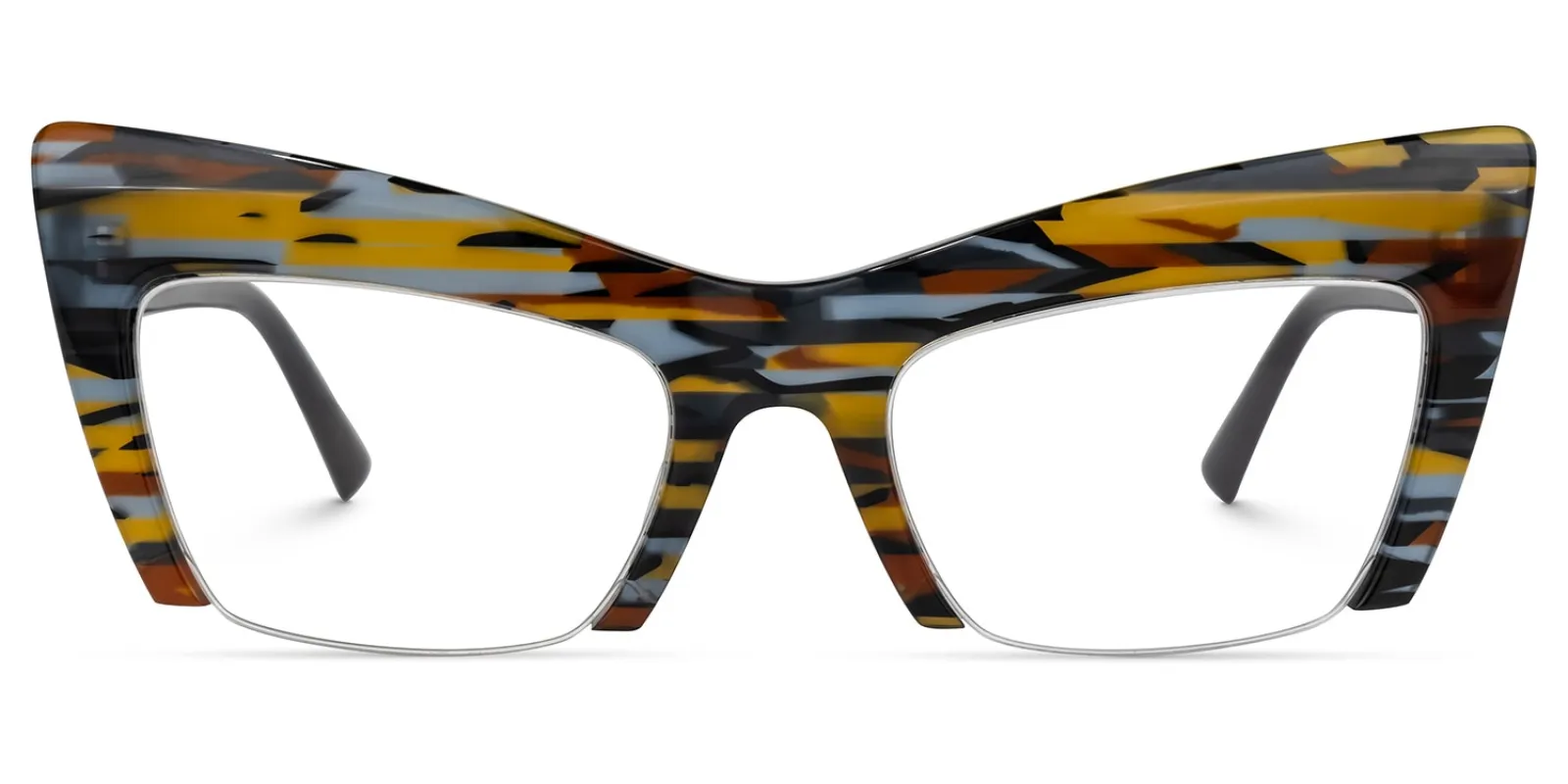 Garza - Bold Tortoiseshell Cat-Eye Eyeglasses sold by Vooglam