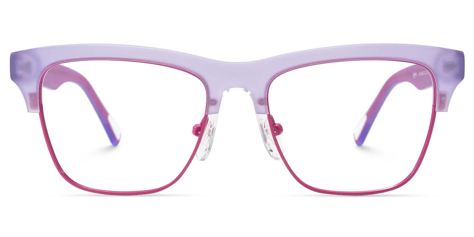 Polka - Square Purple Eyeglasses sold by Vooglam