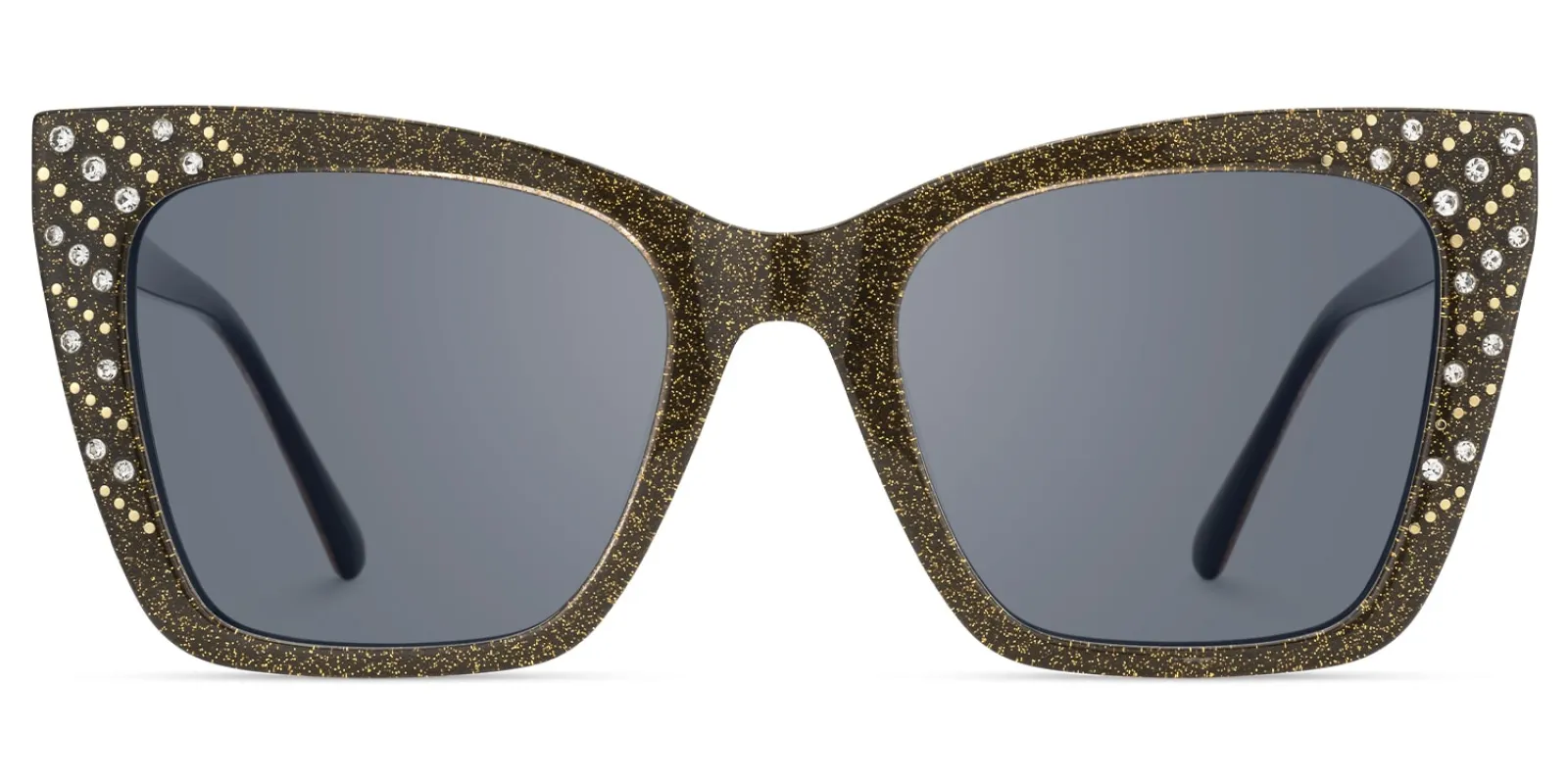 Glitz - Cat Eye Brown Sunglasses sold by Vooglam