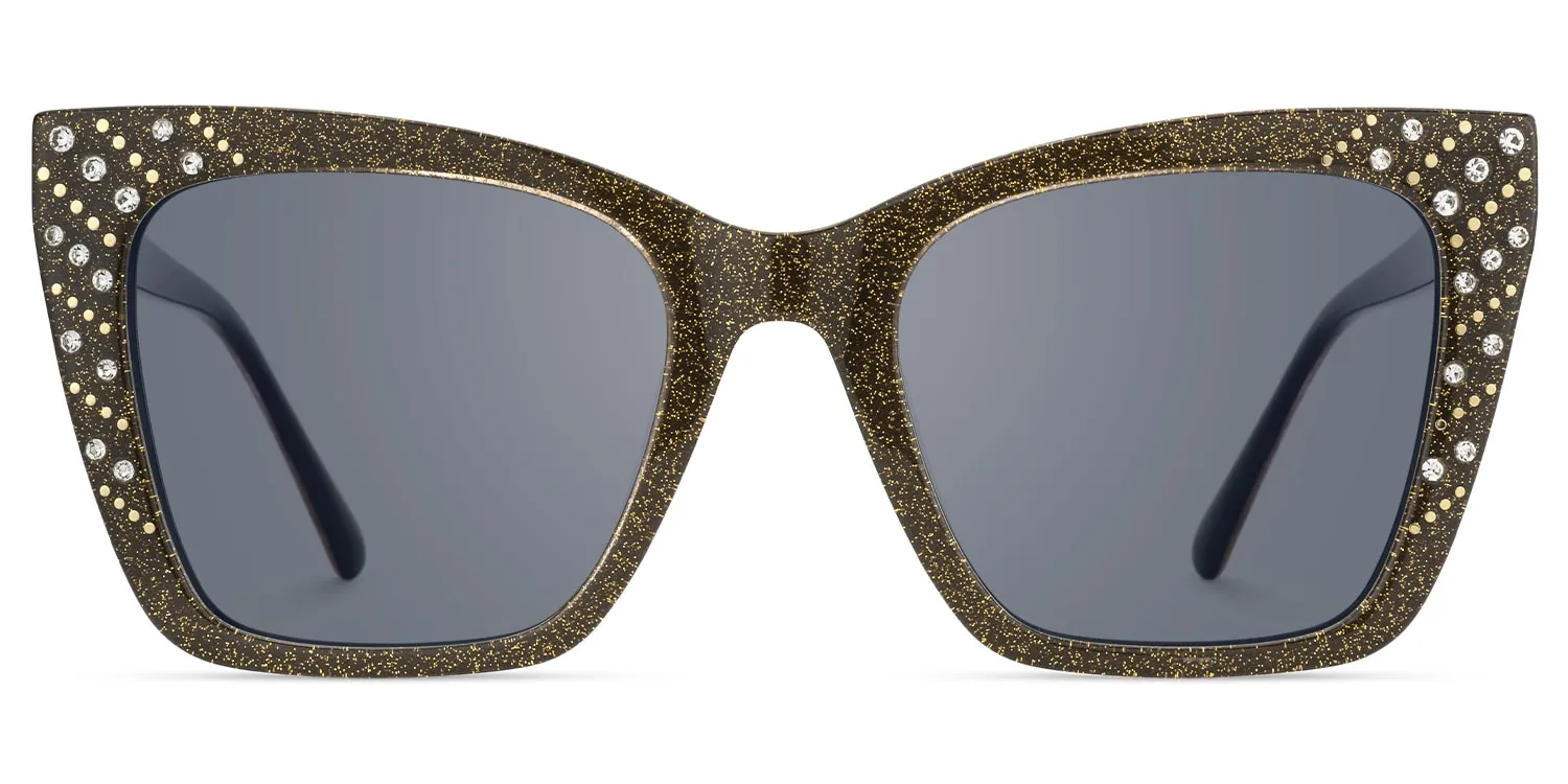 Glitz - Cat Eye Brown Sunglasses sold by Vooglam product image thumbnail 2