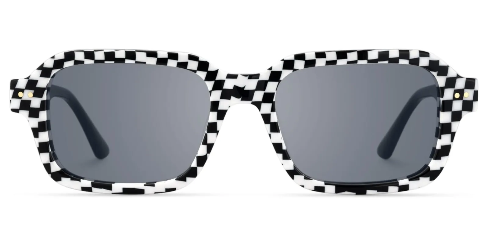 Narges - Rectangle Pattern Sunglasses sold by Vooglam