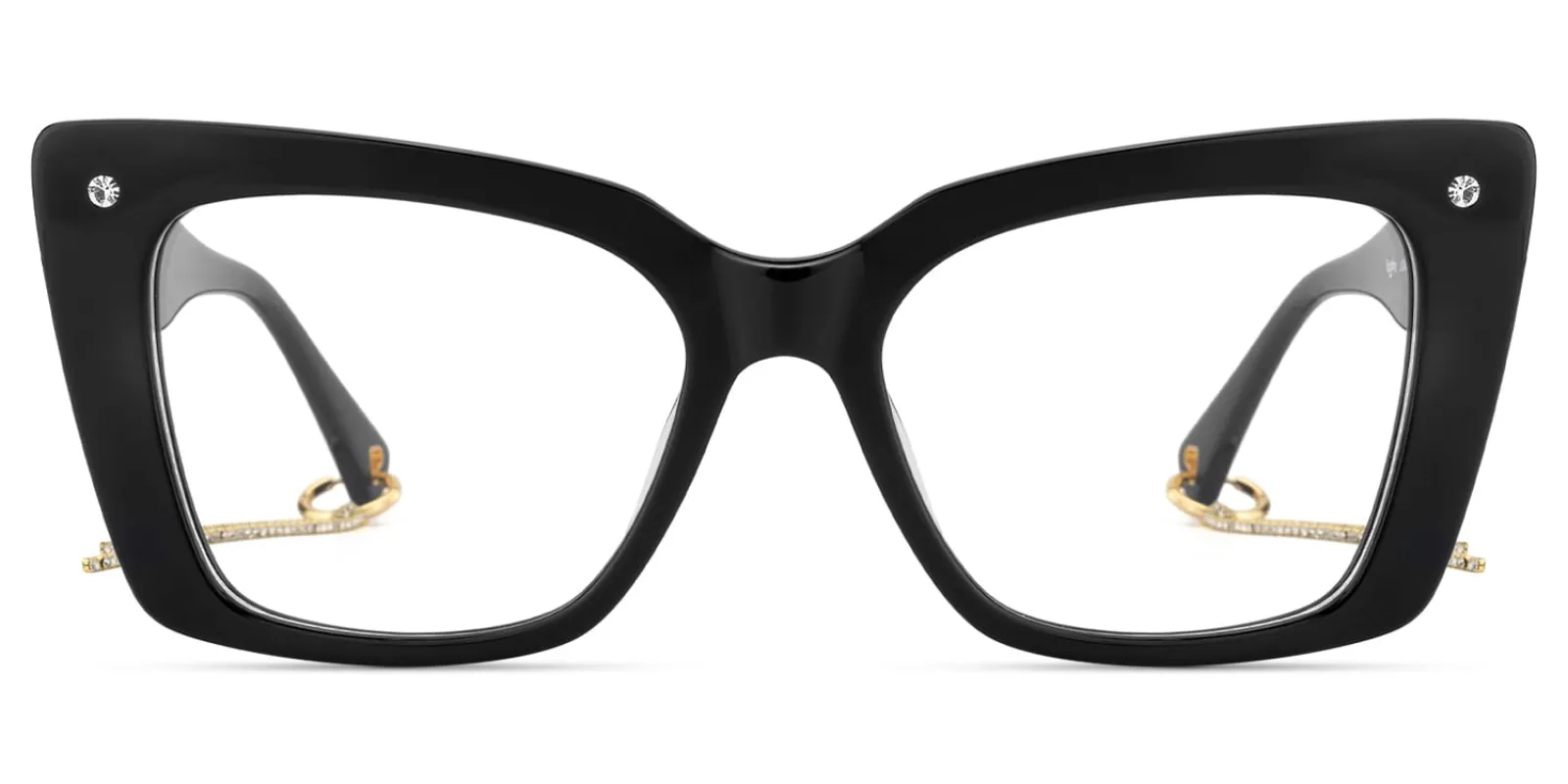 Rosa - Butterfly Black Eyeglasses sold by Vooglam