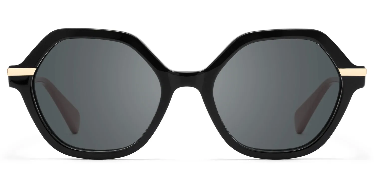 Lux - Geometric Black Sunglasses sold by Vooglam product image thumbnail 2
