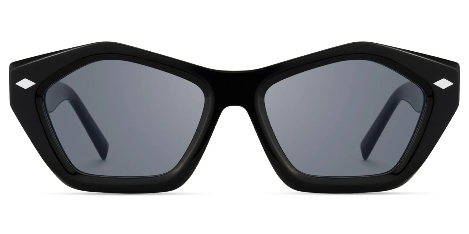 Chiclyn - Geometric Black Sunglasses sold by Vooglam