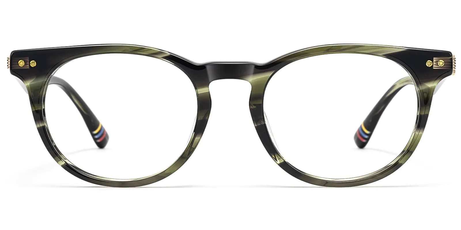 Vintel - Rectangle Green Eyeglasses sold by Vooglam