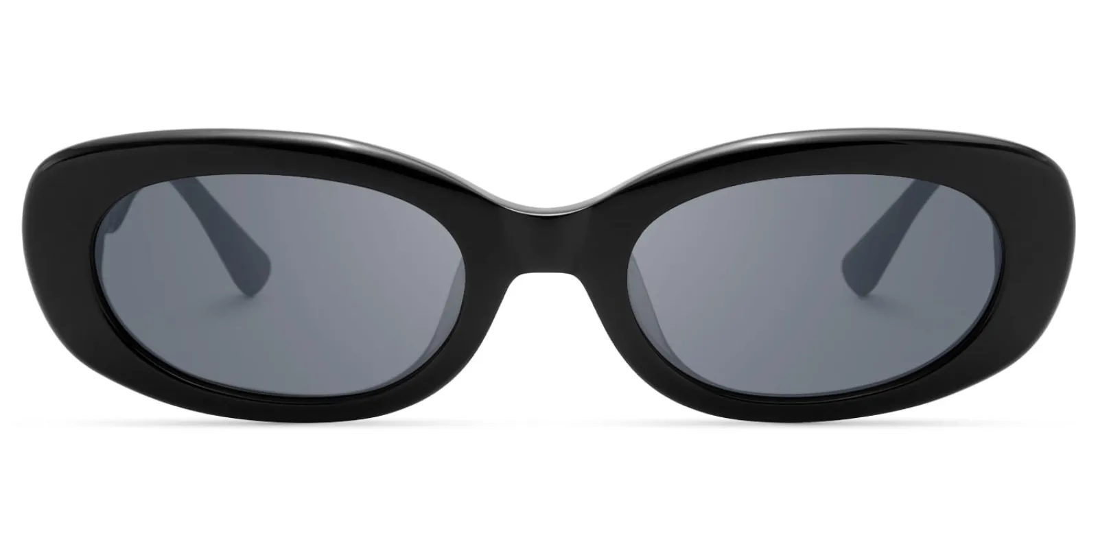 SHHHH~ - Oval Black Sunglasses sold by Vooglam