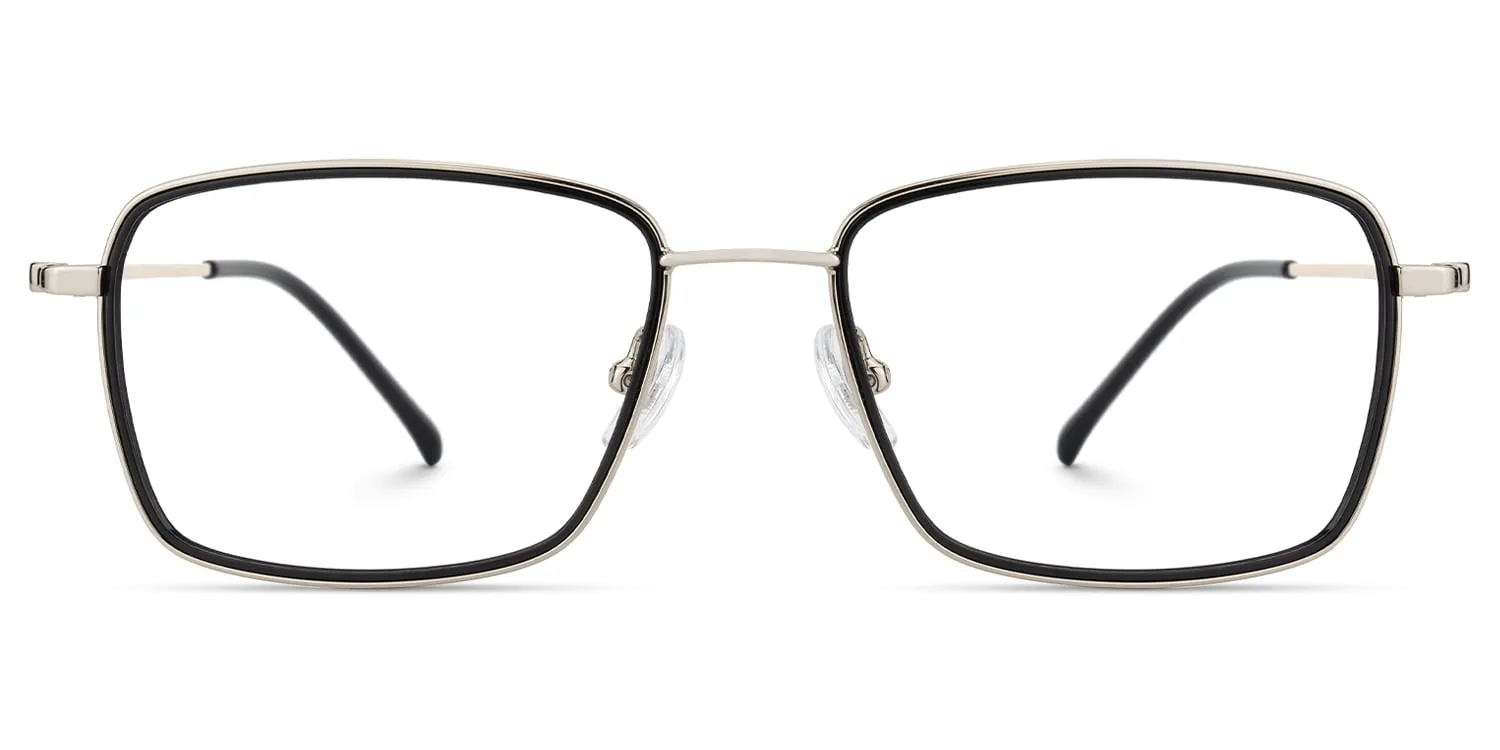 Marlene - Rectangle Black Eyeglasses sold by Vooglam