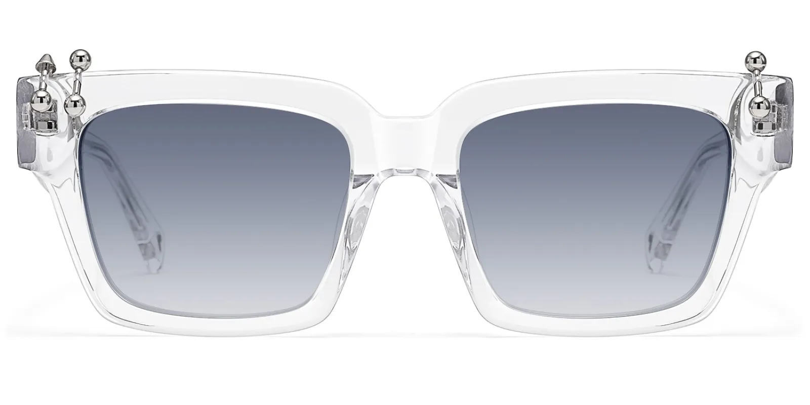 PIERCE - Square Transparent Sunglasses sold by Vooglam