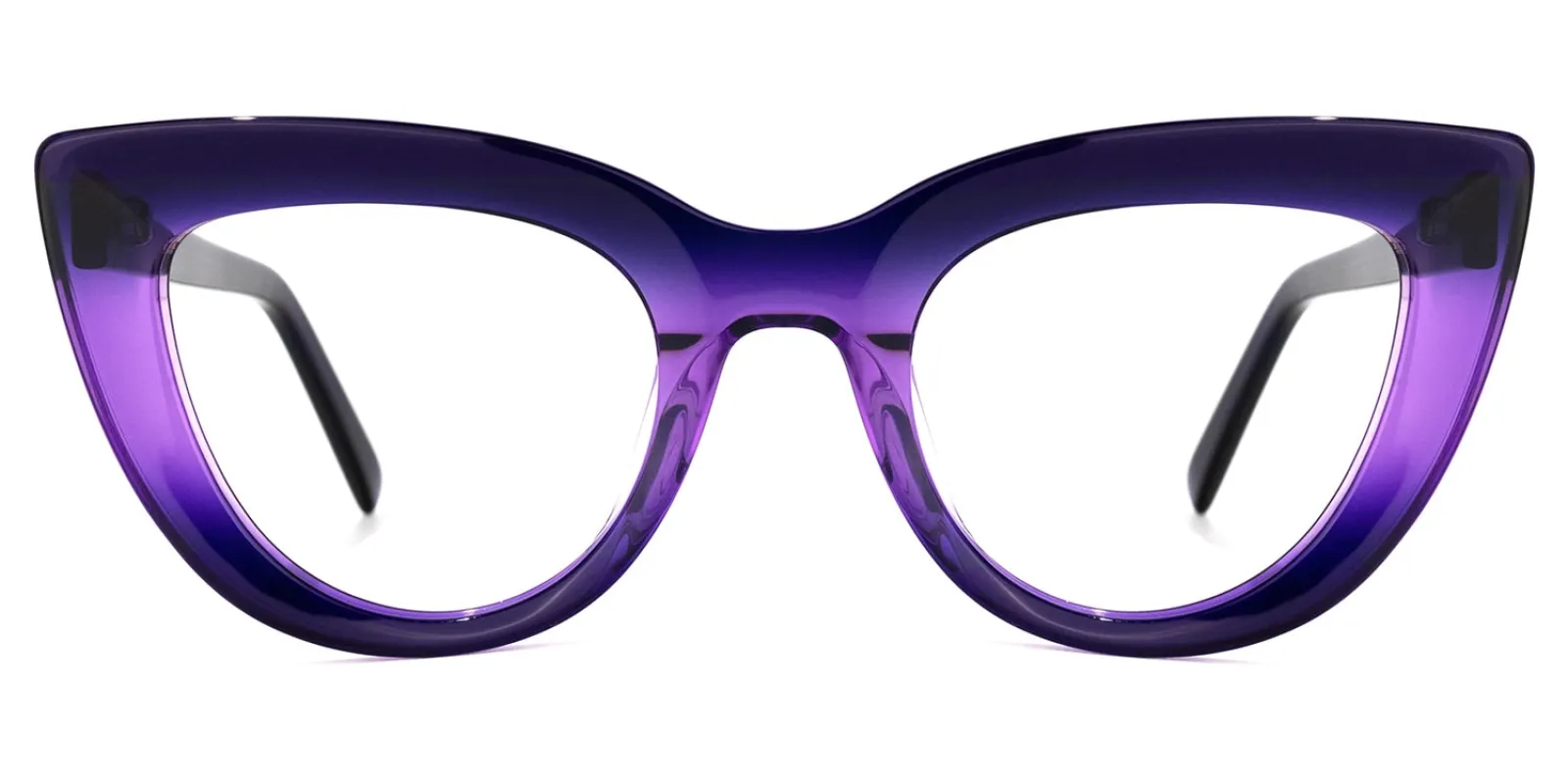 Pastora - Classic Retro Purple Cat Eye Glasses sold by Vooglam