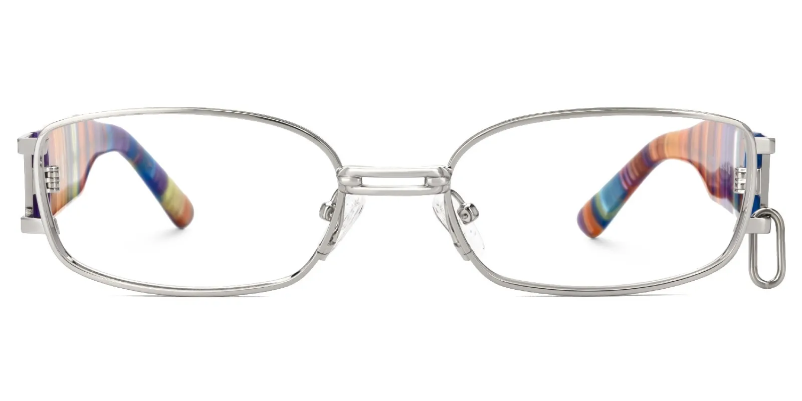 Gagenia - Rectangle Silver Eyeglasses sold by Vooglam