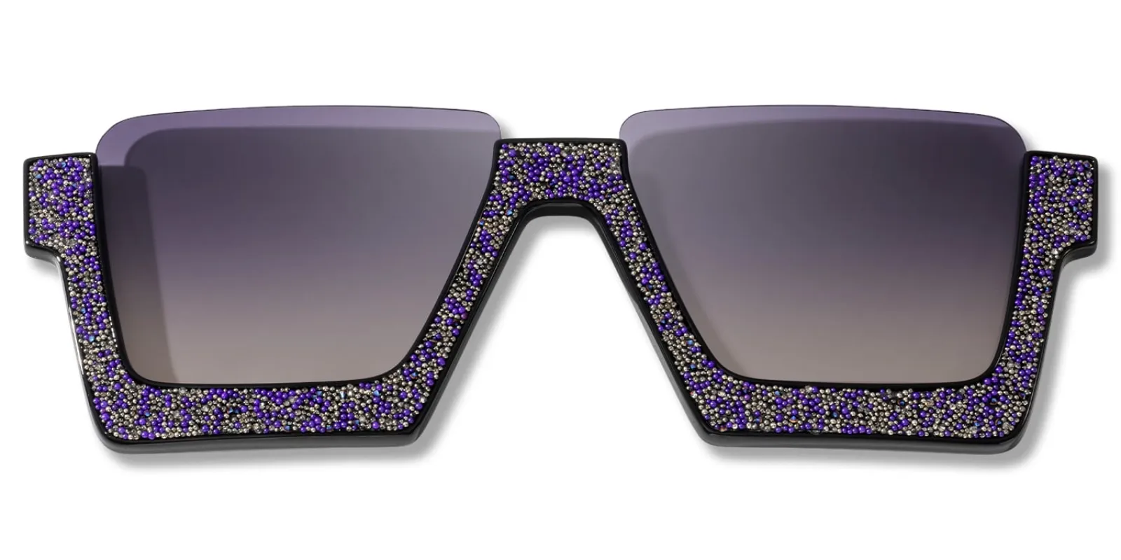 Dardhan - Rectangle Purple Sunglasses made by Vooglam