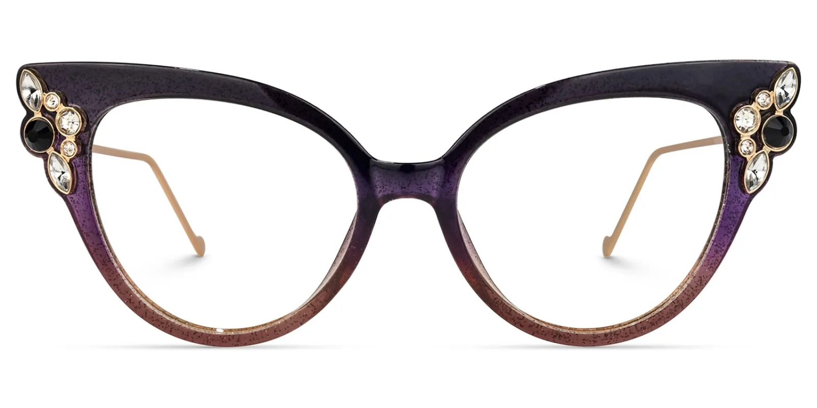 Yulanda - Cat Eye Purple Eyeglasses sold by Vooglam