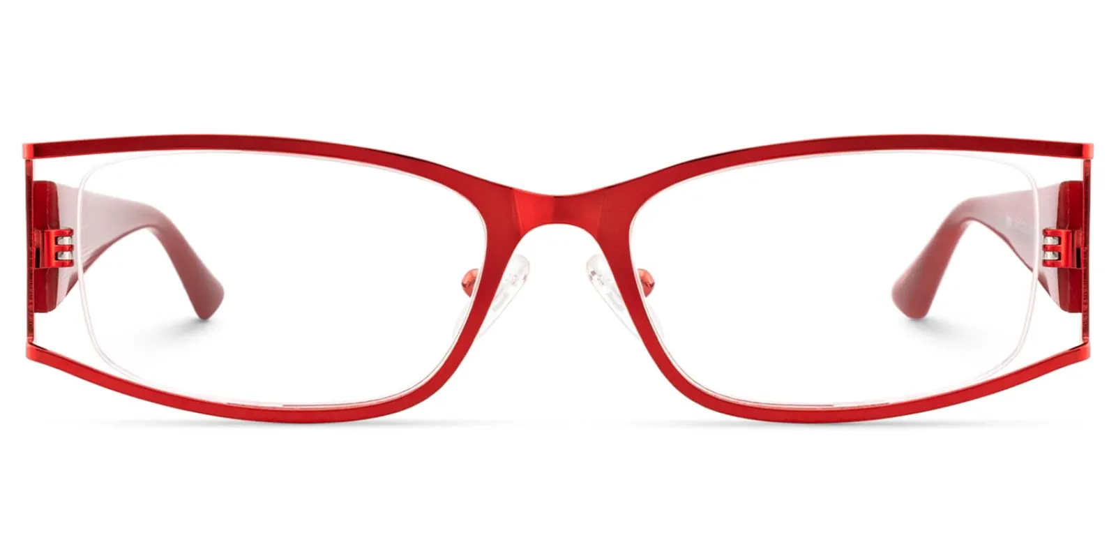 Elle - Rectangle Red Eyeglasses sold by Vooglam