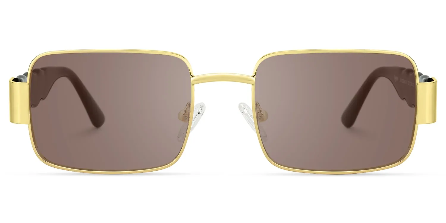 Odelya - Rectangle Gold Sunglasses sold by Vooglam product image thumbnail 2