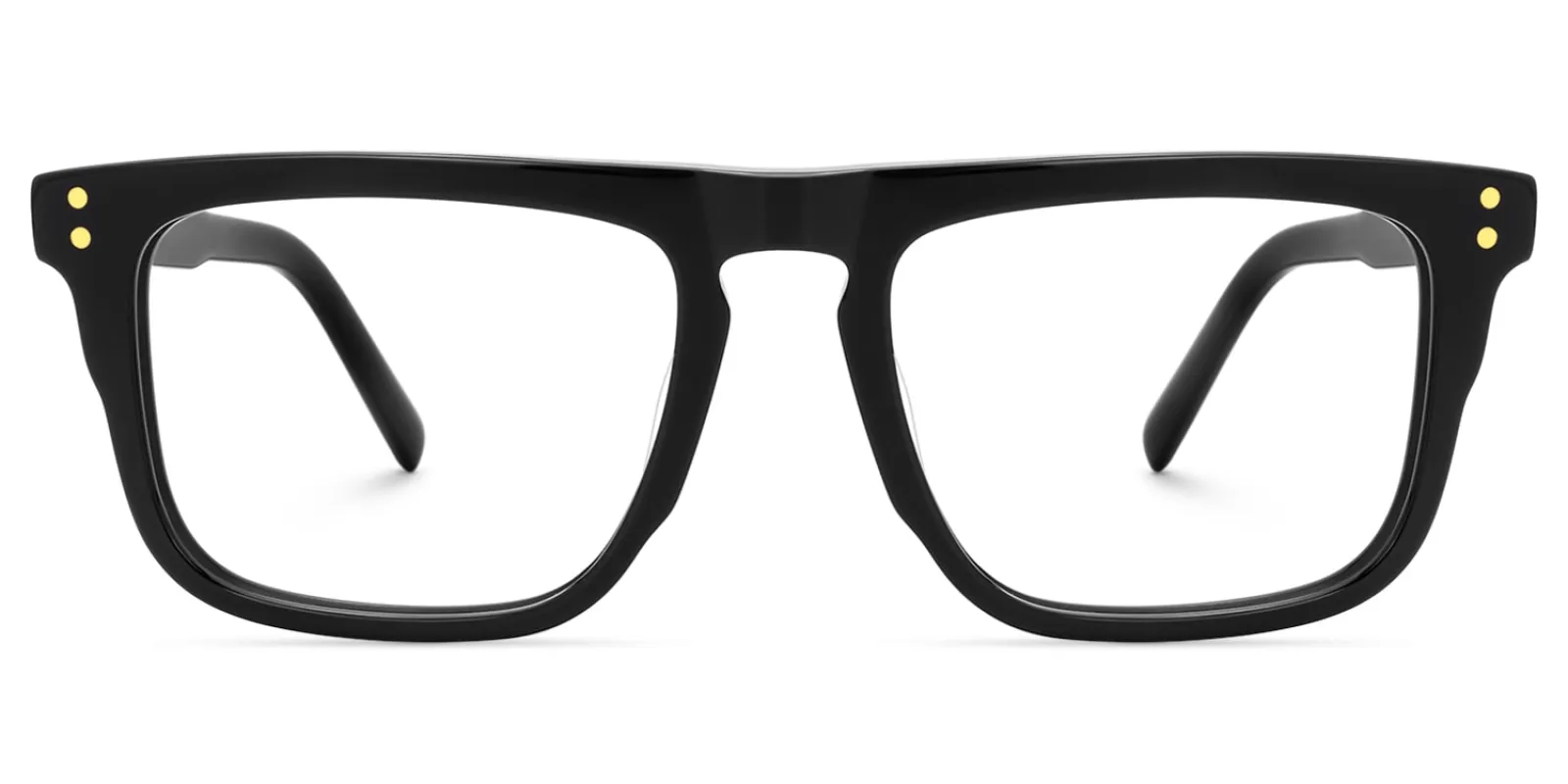 Charlotte - Rectangle Black Eyeglasses sold by Vooglam