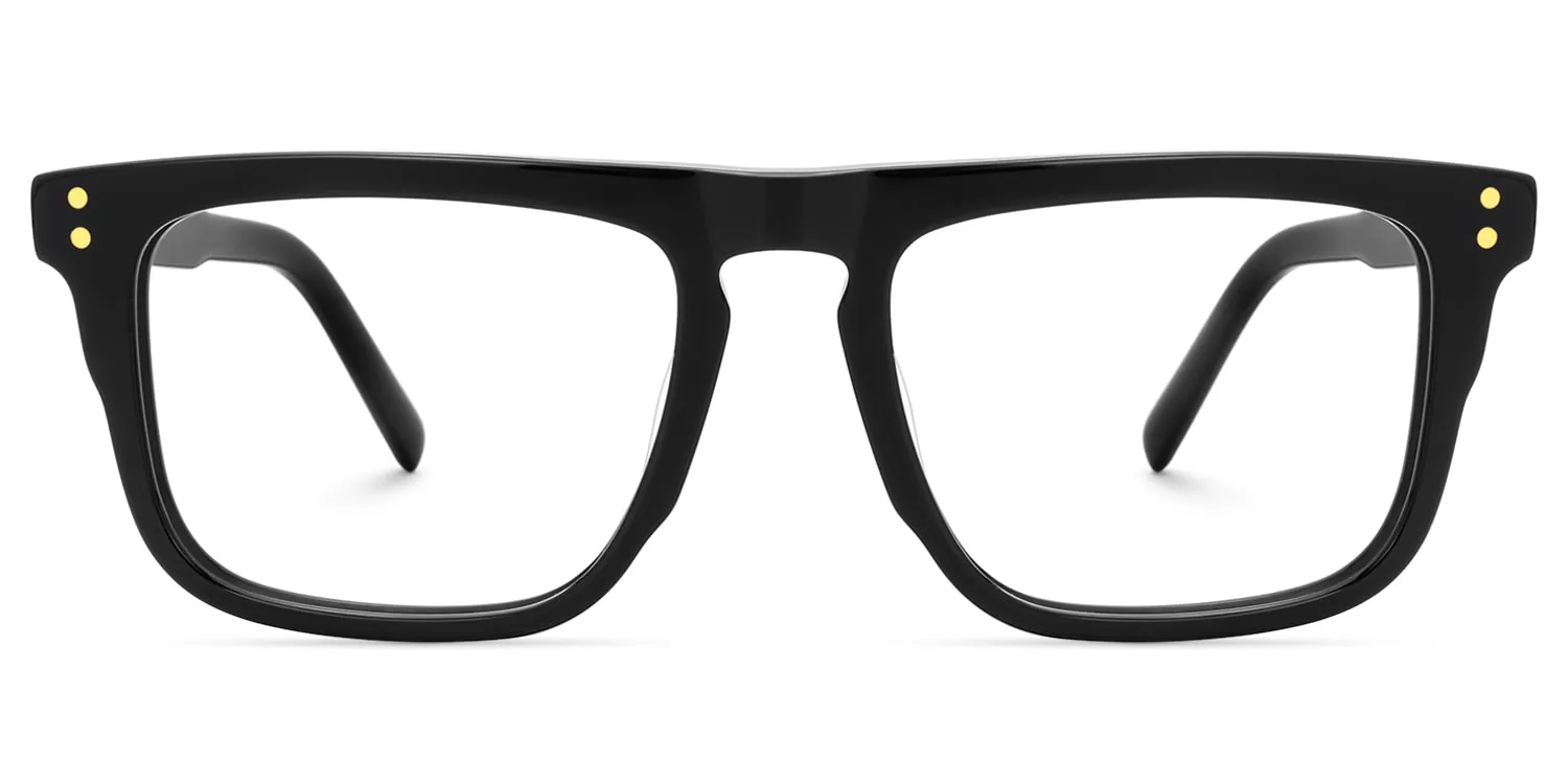 Charlotte - Rectangle Black Eyeglasses sold by Vooglam product image thumbnail 2