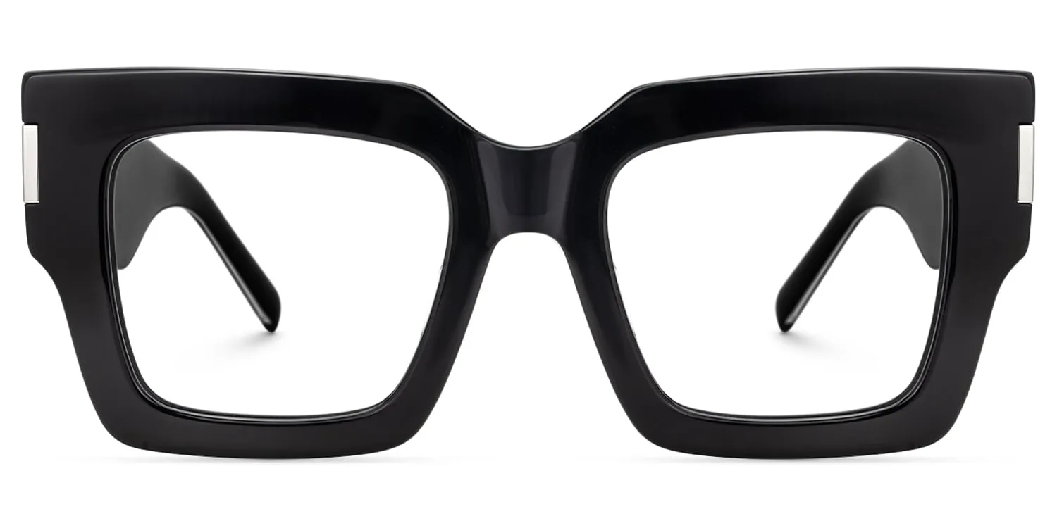 Vaeda - Square Black Eyeglasses sold by Vooglam product image thumbnail 2
