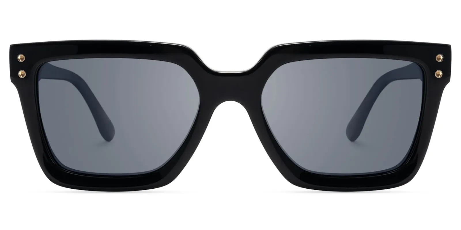 Cavalier - Rectangle Black Sunglasses sold by Vooglam