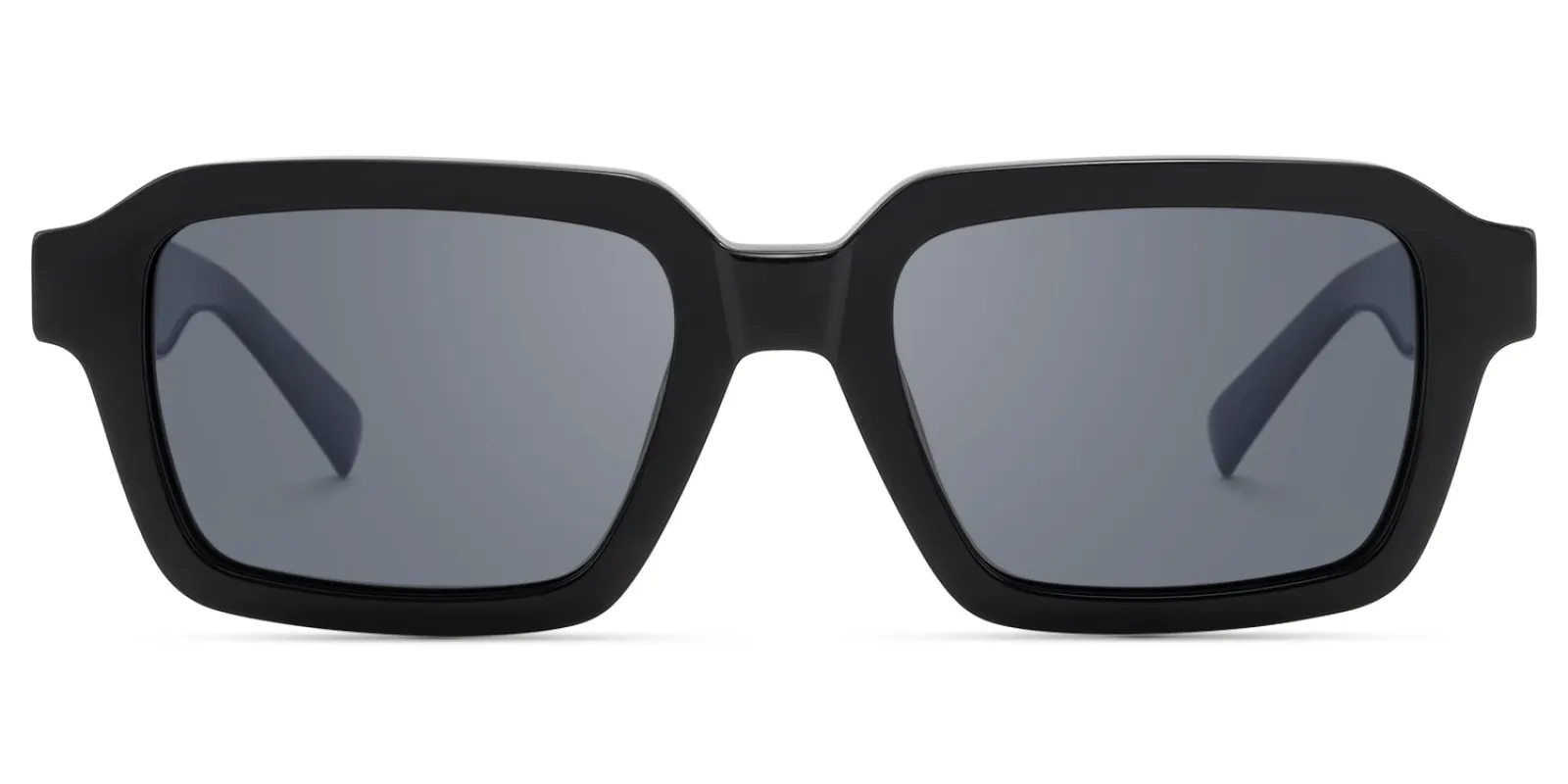 Jet - Rectangle Black Sunglasses sold by Vooglam