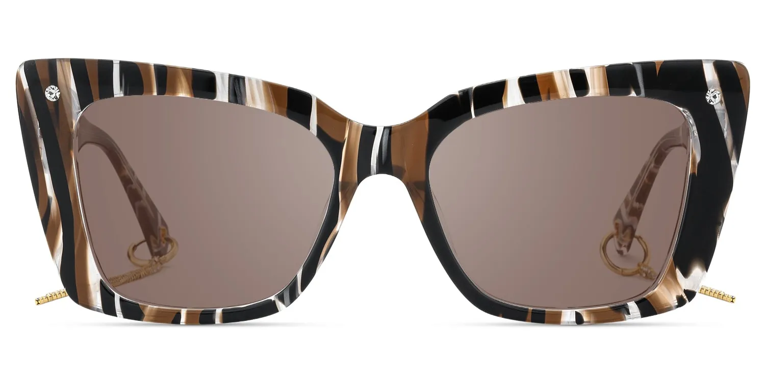 Rosa - Butterfly Pattern Sunglasses sold by Vooglam
