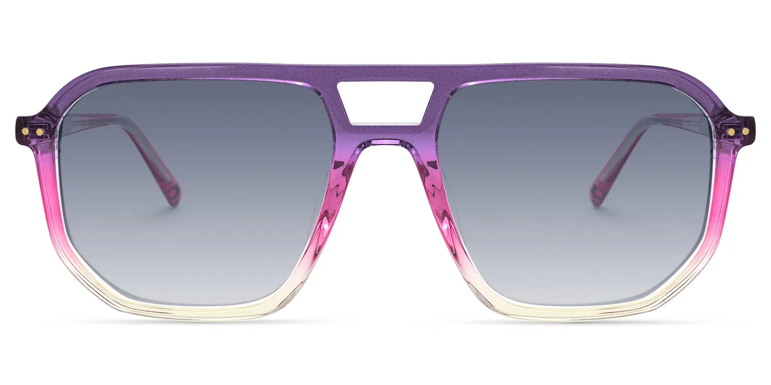Liam - Aviator Purple Sunglasses sold by Vooglam