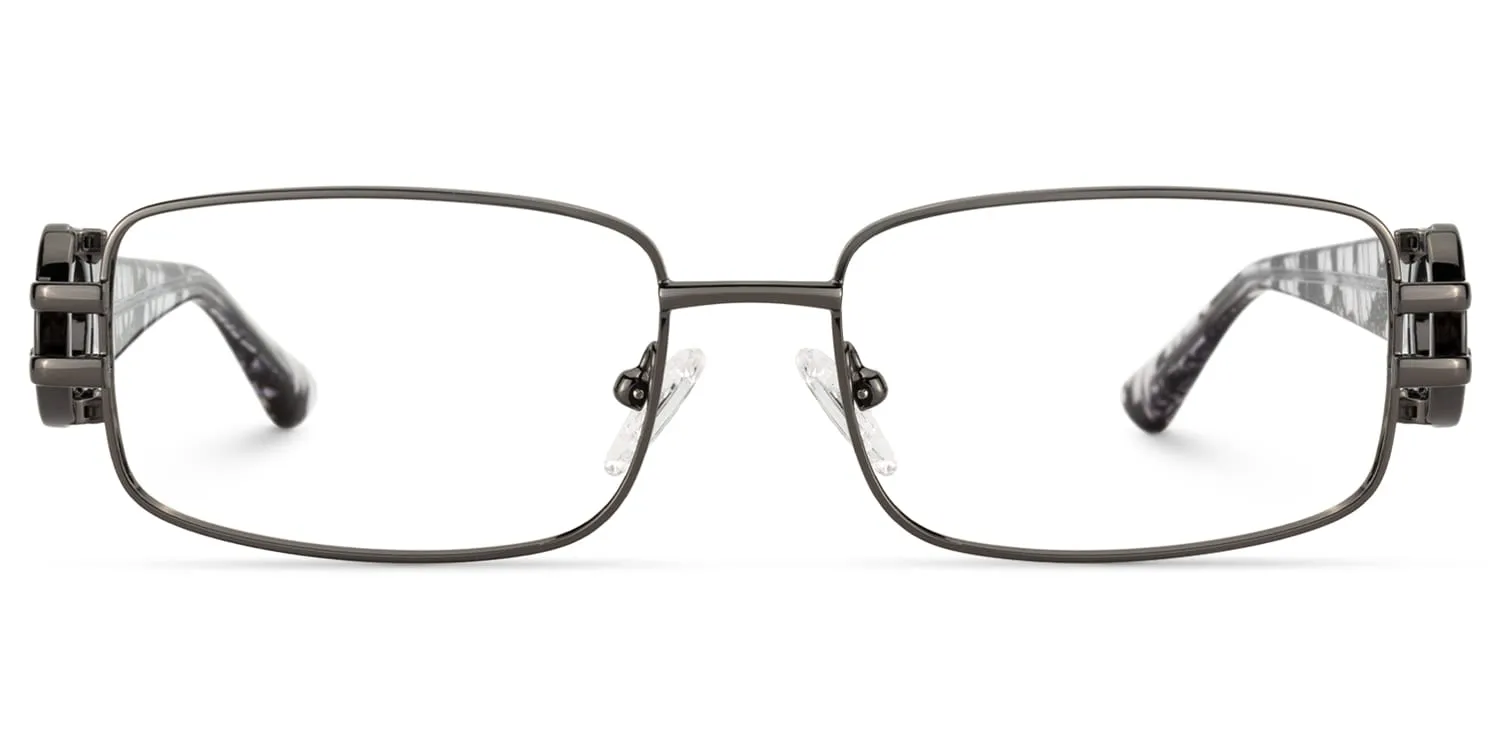 Aurae - Rectangle Grey Eyeglasses sold by Vooglam product image thumbnail 2