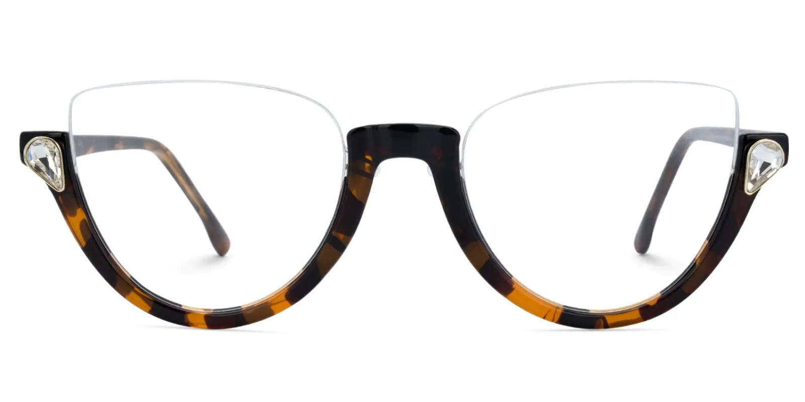Sylvia - Cat Eye Tortoise Eyeglasses sold by Vooglam