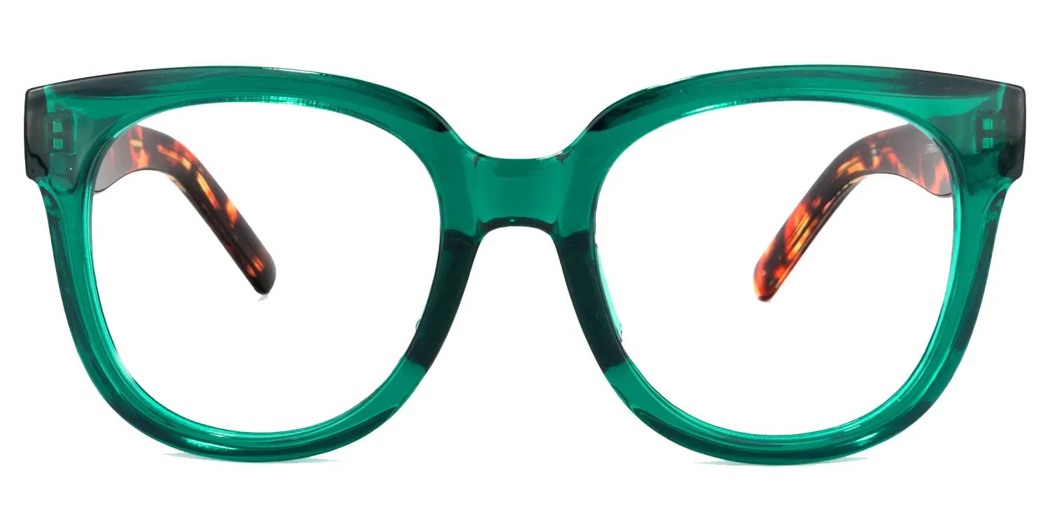 Vernetta - Square Green Eyeglasses sold by Vooglam product image thumbnail 2