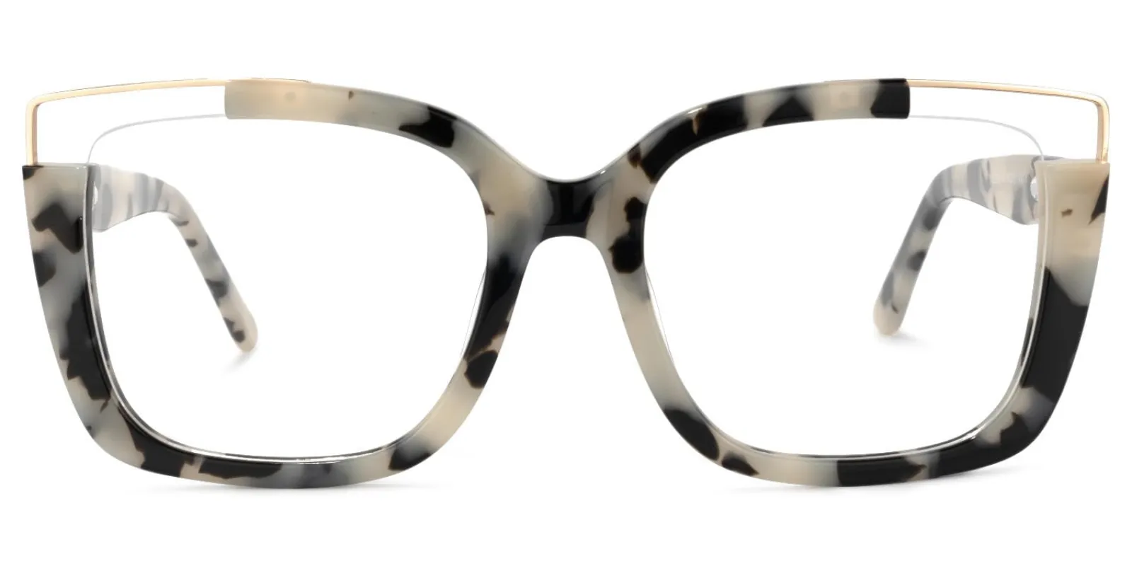 Angelia - Square Light/Tortoise Eyeglasses sold by Vooglam