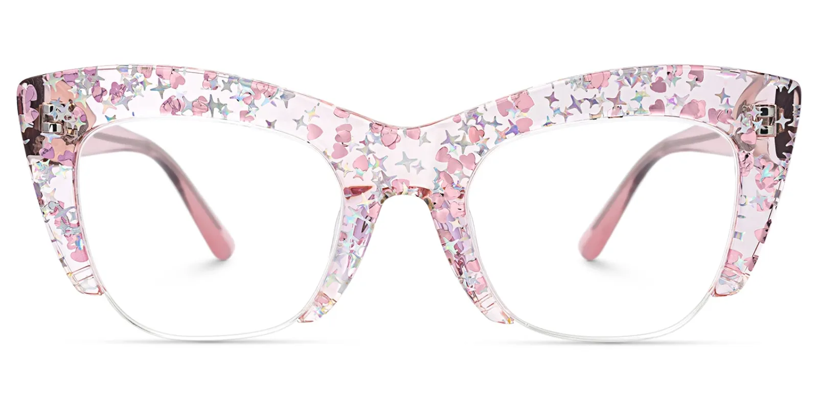Algernon - Cat Eye Pink Eyeglasses sold by Vooglam