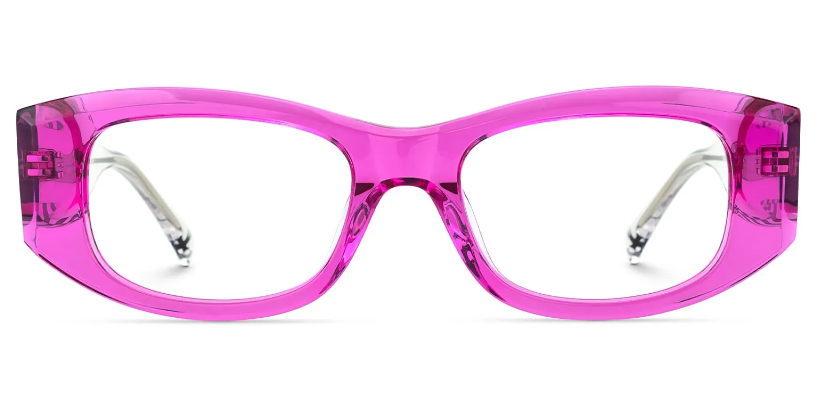 Banksy - Rectangle Purple Eyeglasses sold by Vooglam