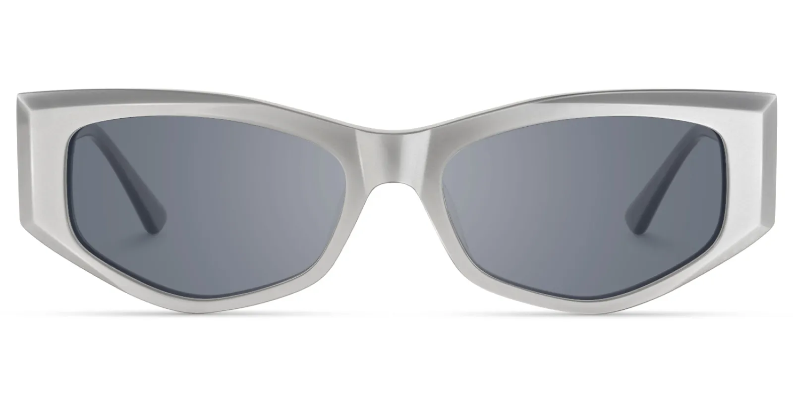 Tahiya - Geometric Grey Sunglasses sold by Vooglam