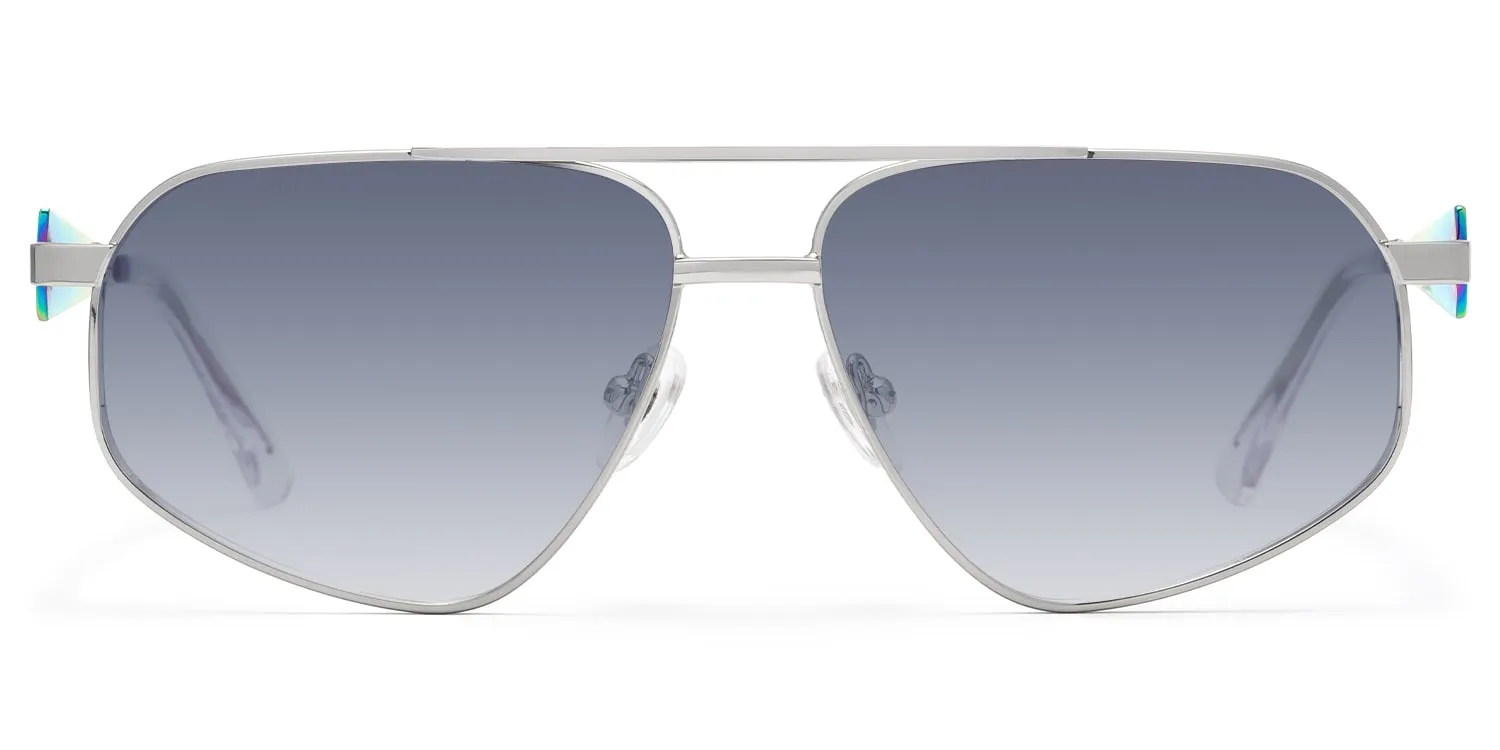 Trance - Aviator Silver Sunglasses sold by Vooglam