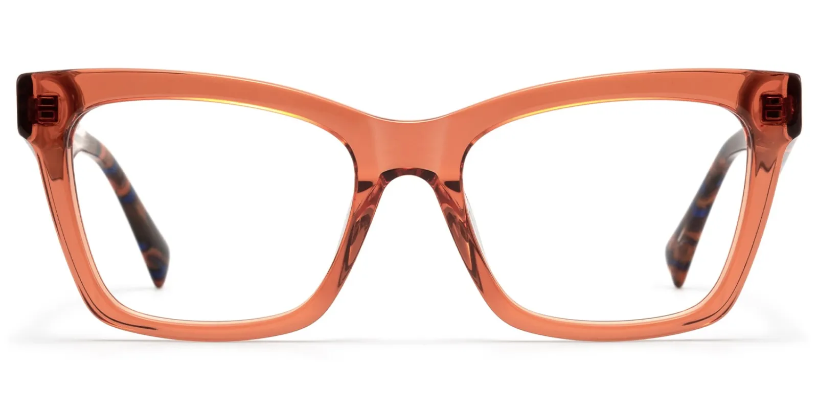 Vibranium - Rectangle Orange Eyeglasses sold by Vooglam