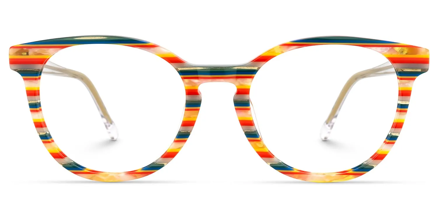 Boban - Round Multicolor Eyeglasses sold by Vooglam product image thumbnail 2