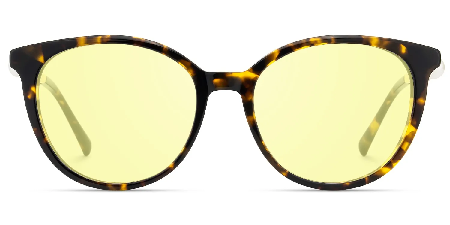 Pearl - Round Tortoise Sunglasses sold by Vooglam