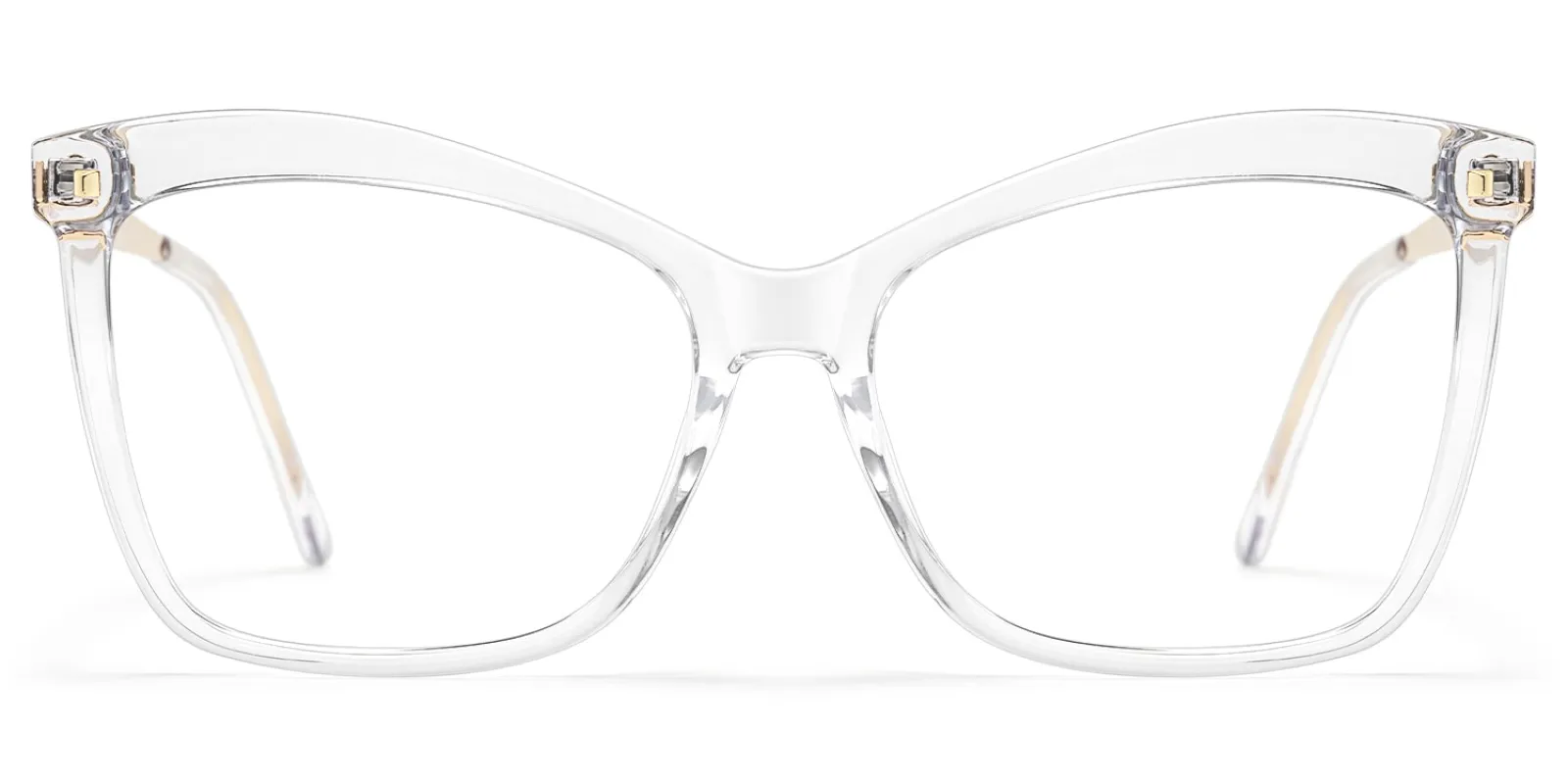 Libby Crystal Clear Distinctive Full-Frame Glasses sold by Vooglam