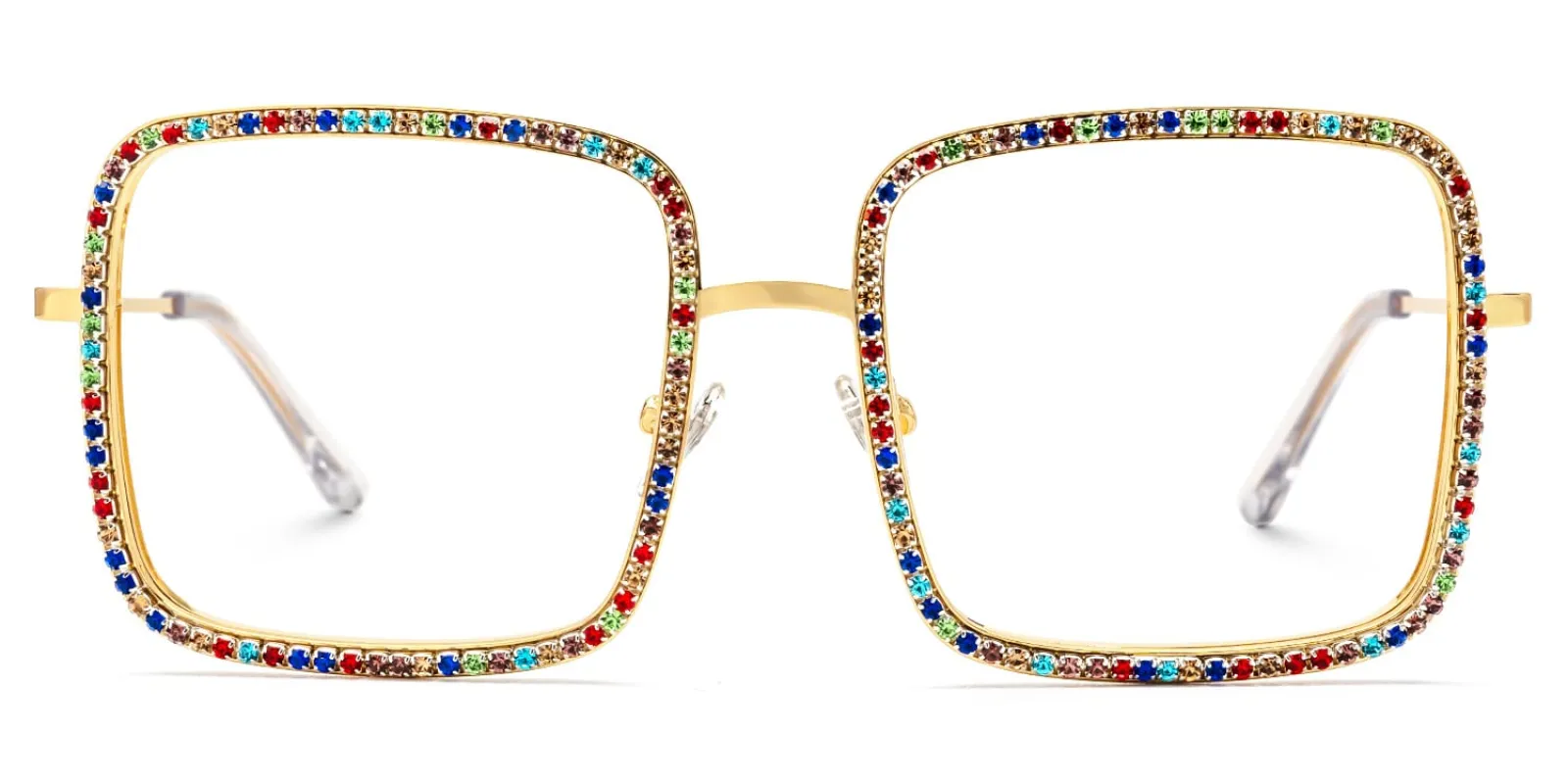 Kafele - Square Multicolor Eyeglasses sold by Vooglam